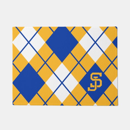 San Jose State Spartans argyle Deurmat (Voorkant)