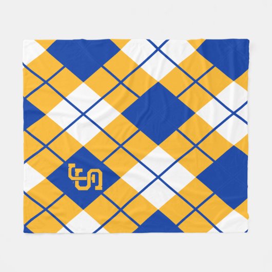 San Jose State Spartans argyle Fleece Deken (Voorkant (Horizontaal))