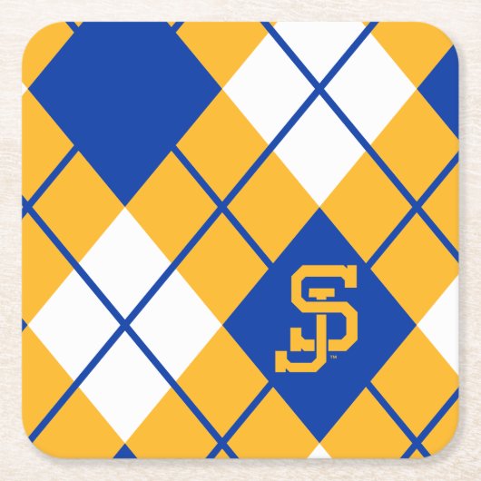 San Jose State Spartans argyle Kartonnen Onderzetters (Voorkant)