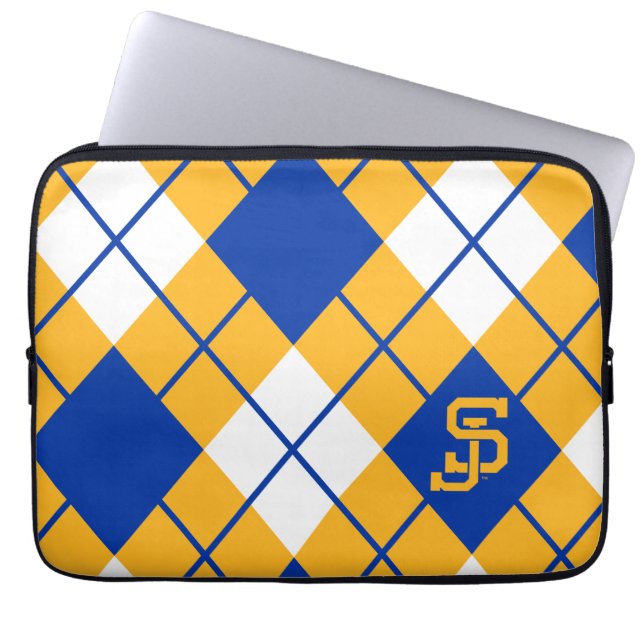 San Jose State Spartans argyle Laptop Sleeve (Voorkant)