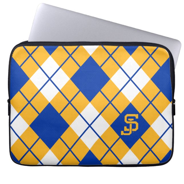 San Jose State Spartans argyle Laptop Sleeve (Voorkant)
