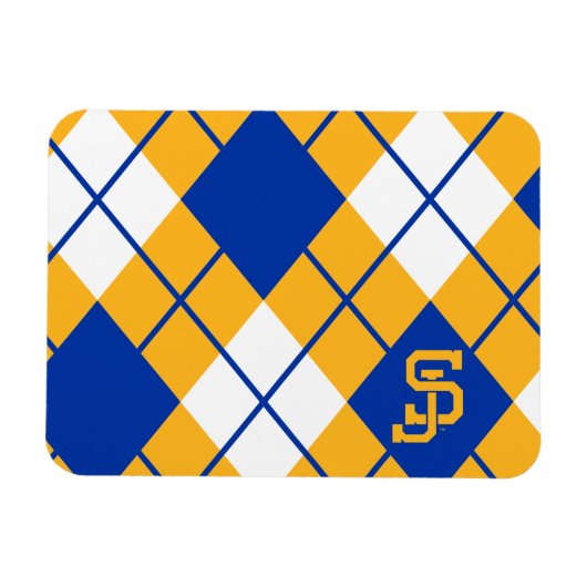 San Jose State Spartans argyle Magneet (Horizontaal)