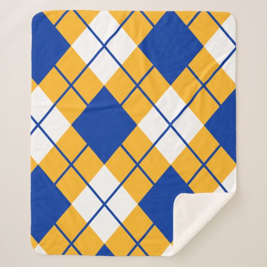 San Jose State Spartans argyle Sherpa Deken (Voorkant)