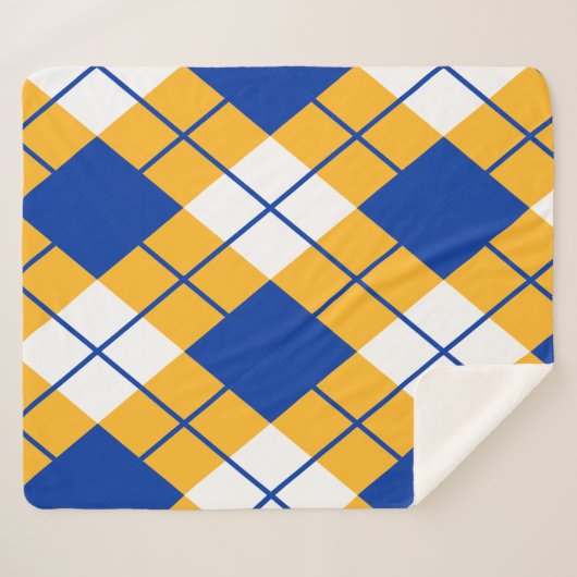 San Jose State Spartans argyle Sherpa Deken (Voorkant (horizontaal))