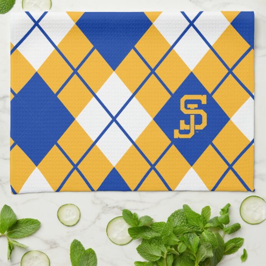 San Jose State Spartans argyle Theedoek (Gevouwen)