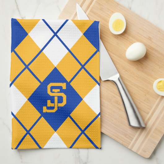 San Jose State Spartans argyle Theedoek (Quarter Fold)