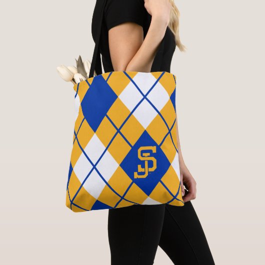 San Jose State Spartans argyle Tote Bag (Dichtbij)