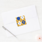 San Jose State Spartans argyle Vierkante Sticker (Envelop)