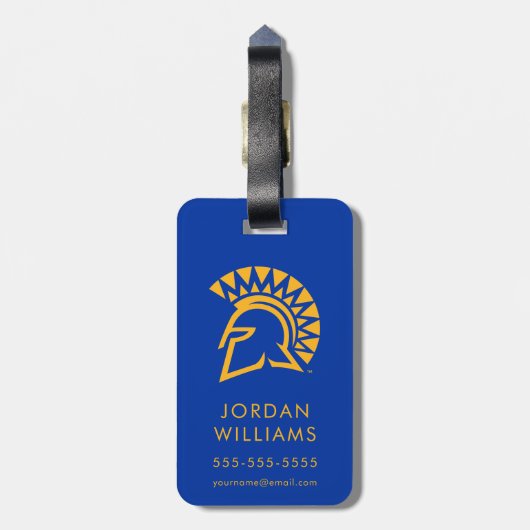 San Jose State Spartans Bagagelabel (Achterkant verticaal)