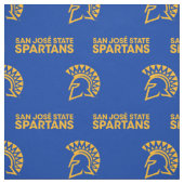 San Jose State Spartans Blue Pattern Stof (Swatch)