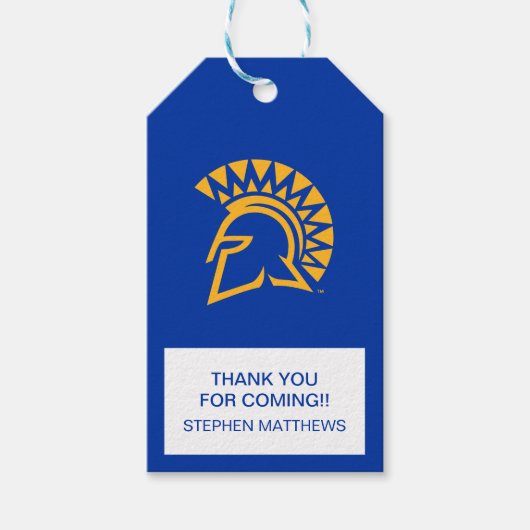 San Jose State Spartans Cadeaulabel (Voorkant)