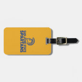 San Jose State Spartans Carbon Fiber Patroon Bagagelabel (Voorkant horizontaal)