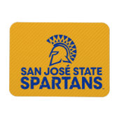 San Jose State Spartans Carbon Fiber Patroon Magneet (Horizontaal)