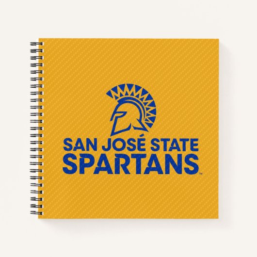 San Jose State Spartans Carbon Fiber Patroon Notitieboek (Voorkant)