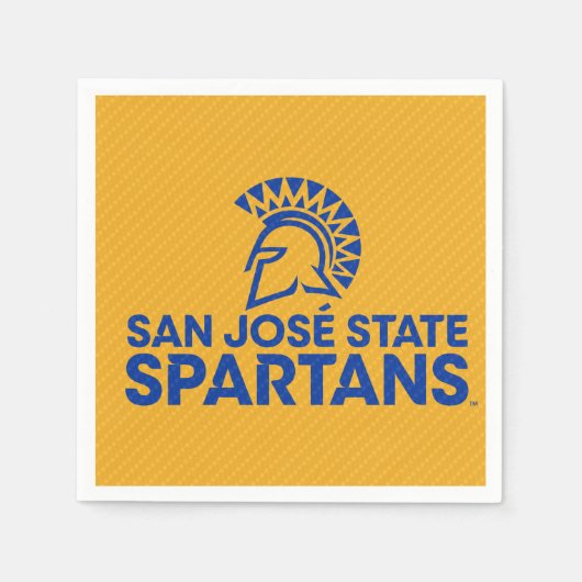 San Jose State Spartans Carbon Fiber Patroon Servet (Voorkant)