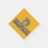 San Jose State Spartans Carbon Fiber Patroon Servet (Hoek)