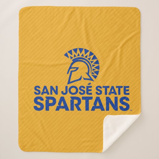 San Jose State Spartans Carbon Fiber Patroon Sherpa Deken (Voorkant)