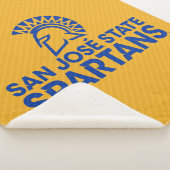 San Jose State Spartans Carbon Fiber Patroon Sherpa Deken (3/4)