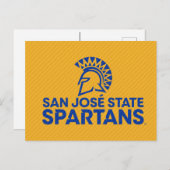 San Jose State Spartans Carbon Fiber Patroon Uitnodiging Briefkaart (Voorkant / Achterkant)