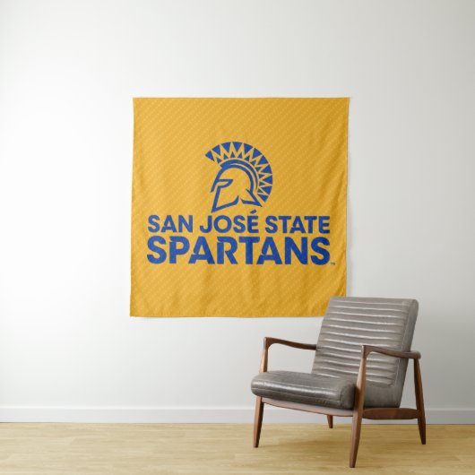 San Jose State Spartans Carbon Fiber Patroon Wandkleed (In situ)