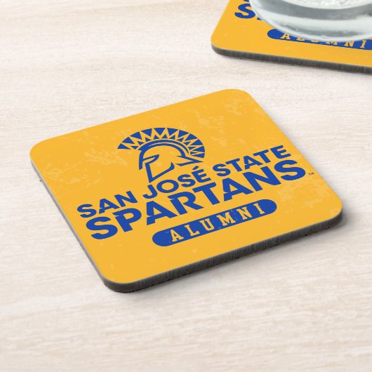 San Jose State Spartans Distress Bier Onderzetter (Linkerzijde)