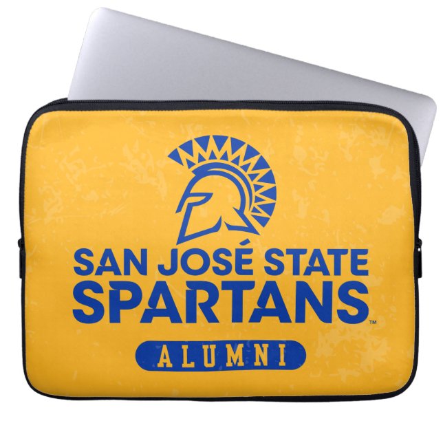 San Jose State Spartans Distress Laptop Sleeve (Voorkant)
