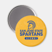 San Jose State Spartans Distress Magneet (Voorkant / Achterkant)