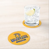 San Jose State Spartans Distress Ronde Kartonnen Onderzetter (Insitu)