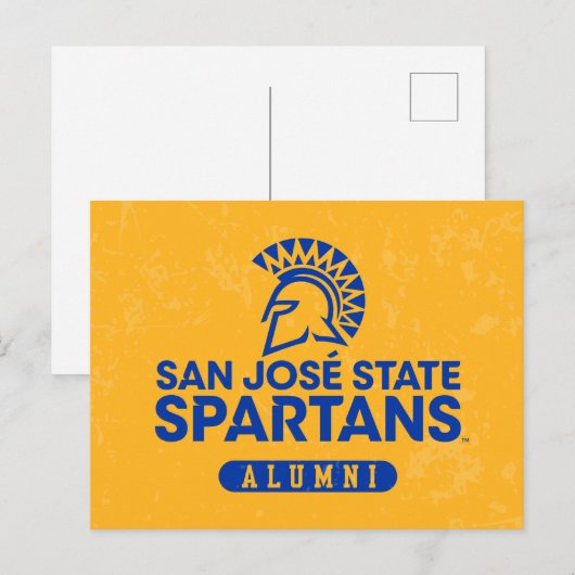 San Jose State Spartans Distress Uitnodiging Briefkaart (Voorkant / Achterkant)