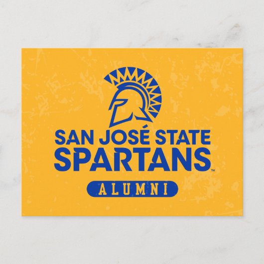 San Jose State Spartans Distress Uitnodiging Briefkaart (Voorkant)