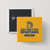 San Jose State Spartans Distress Vierkante Button 5,1 Cm (Voorkant /achterkant)