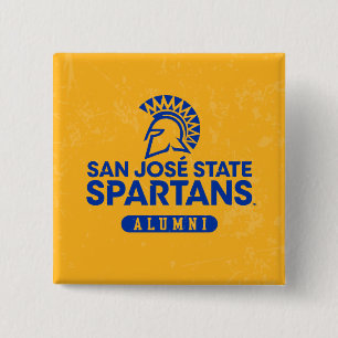 San Jose State Spartans Distress Vierkante Button 5,1 Cm