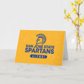 San Jose State Spartans Distressed Kaart (Gele Bloem)