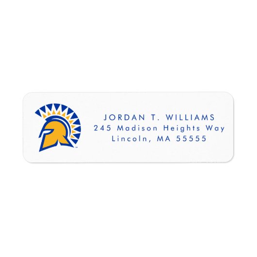 San Jose State Spartans Etiket (Voorkant)