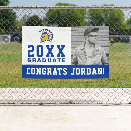 San Jose State Spartans | Gefeliciteerd Afgestudee Spandoek (Insitu)