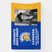 San Jose State Spartans | Gefeliciteerd Afgestudee Spandoek (Verticaal)