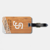 San Jose State Spartans houten cementstripe Bagagelabel (Achterkant horizontaal)