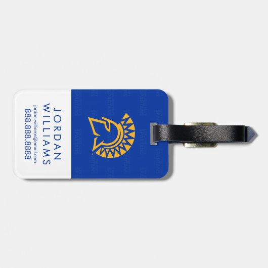 San Jose State Spartans Logo Watermerk Bagagelabel (Achterkant horizontaal)