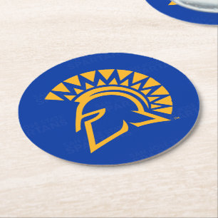San Jose State Spartans Logo Watermerk Ronde Kartonnen Onderzetter