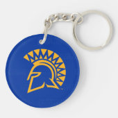 San Jose State Spartans Logo Watermerk Sleutelhanger (Achterkant)
