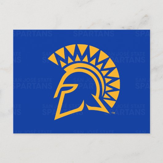San Jose State Spartans Logo Watermerk Uitnodiging Briefkaart (Voorkant)