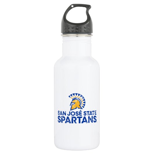 San Jose State Spartans Logo Woordmerk Vervuild Waterfles (Voorkant)