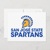 San Jose State Spartans Logo Wordmark Briefkaart (Voorkant / Achterkant)