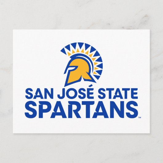 San Jose State Spartans Logo Wordmark Briefkaart (Voorkant)