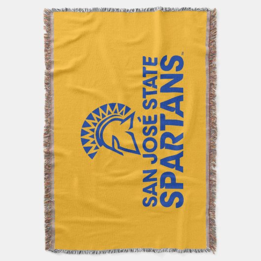 San Jose State Spartans Logo Wordmark Deken (Voorkant Verticaal)