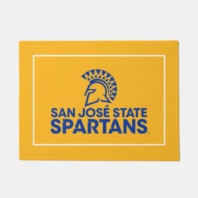 San Jose State Spartans Logo Wordmark Deurmat (Voorkant)