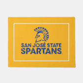 San Jose State Spartans Logo Wordmark Distress Deurmat (Voorkant)