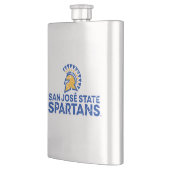 San Jose State Spartans Logo Wordmark Distress Flacon (Links)