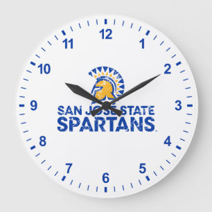 San Jose State Spartans Logo Wordmark Distress Grote Klok