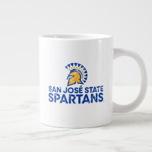 San Jose State Spartans Logo Wordmark Distress Grote Koffiekop